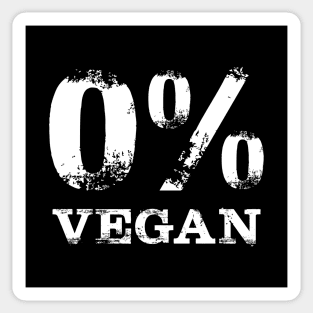 Zero Percent Vegan Sticker